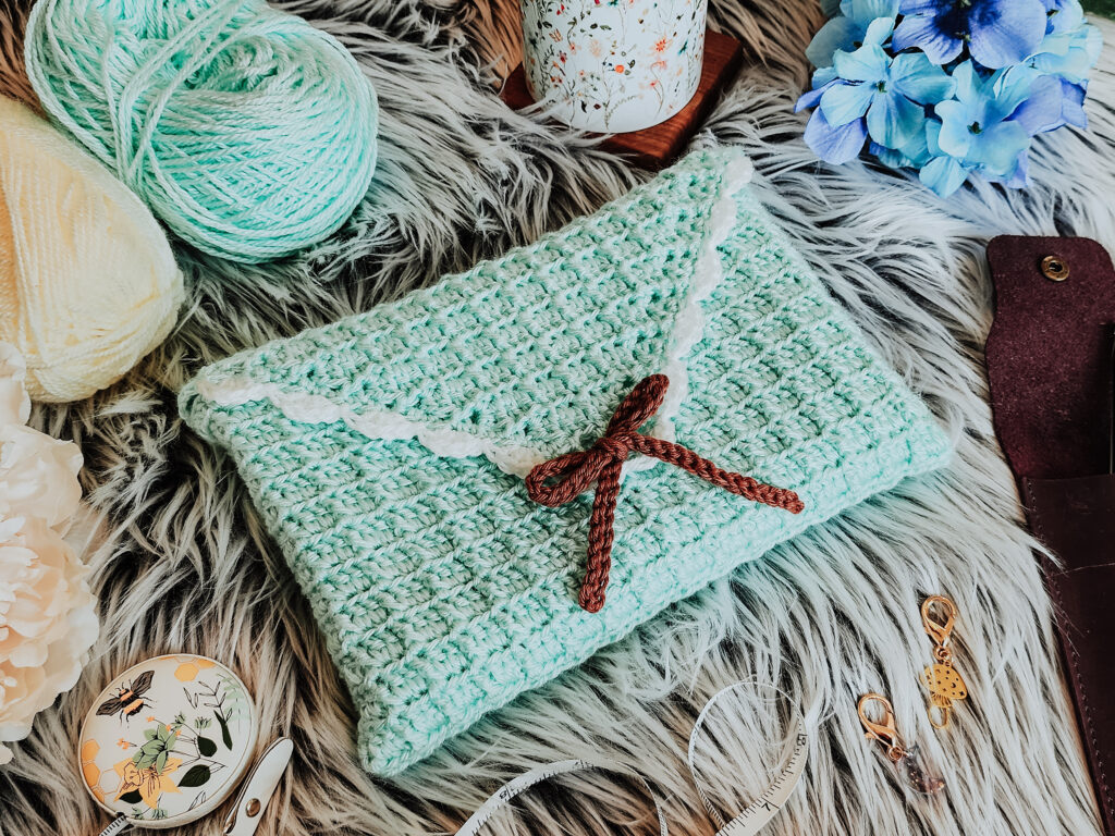 Crochet book sleeve offers